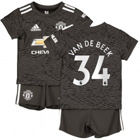 Fotbalový Dres Manchester United Donny Van De Beek 34 Dětské Venkovní 2020/21